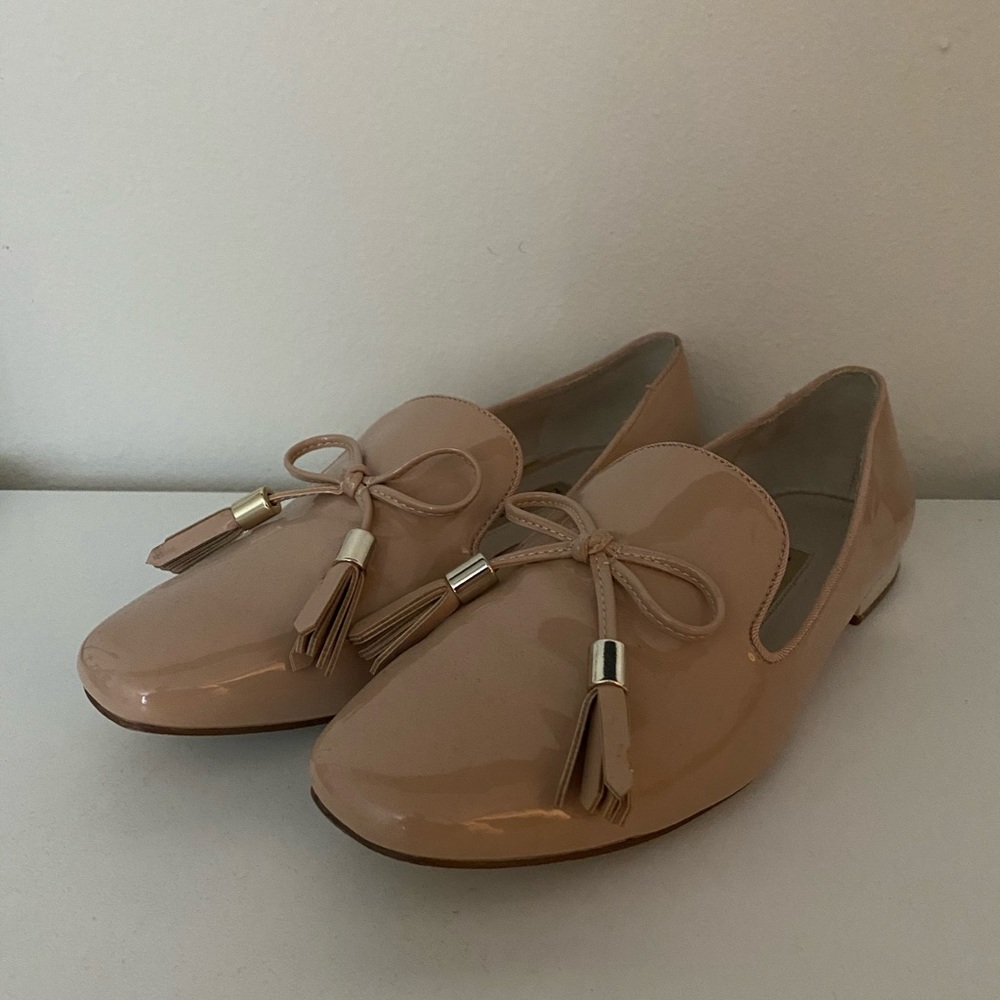 Zara basic blush loafers